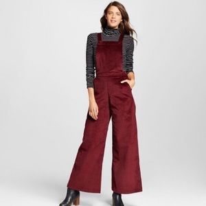 Maroon Corduroy Overalls/Jumpsuit